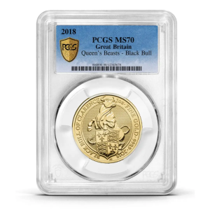 2018 Queen's Beast Black Bull - 1oz Gold Coin